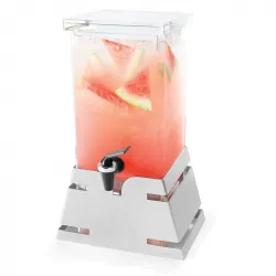Купить диспенсер для сока rosseto beverage ld141, 3,8л 26,3х17,8см h43,2см, нерж.сталь/акрил – цена от завода, доставка до двери | RuOborudovanie.ru