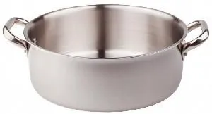 Кастрюля низкая нержавеющая сталь без крышки 20Х13СМ 4л Pentole Agnelli 3104E20 – купить по цене завода