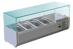 Купить витрина холодильная для ингредиентов 4хgn1/3 -150 мм koreco vrx 1200 395 wn – цена от завода, доставка до двери | RuOborudovanie.ru