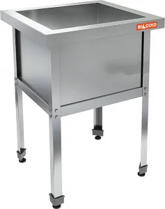 Ванна моечная HiCold Н1ВМ-6/6 Ц (480х480х350) сварная оцин.угол – купить по цене завода