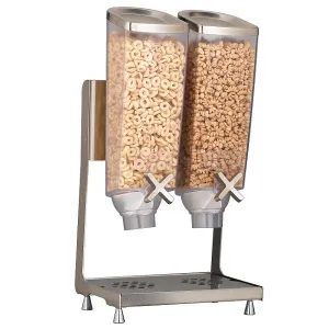 Диспенсер Rosseto Ez-Pro для сыпучих продуктов, две емкости по 3,8л, 25,4Х20,3СМ H53,3См, сталь/акри – купить по цене завода