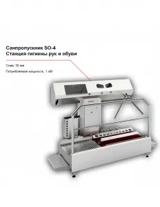 Санпропускник FELETI SO-4 (станция гигиены рук и обуви) – купить по цене завода