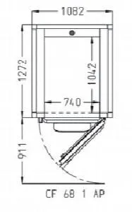 Камера расстоечная Pavailler Cf 68 1 Ap 60X80 1дверь/2тележки – купить по цене завода