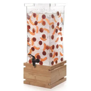 Диспенсер для сока Rosseto Beverage Ld131, 15,1л 24,9Х24,9см H59,7см, бамбук/акрил – купить по цене завода