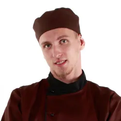 Купить шапочка повара таблетка коричневая [00400] – цена от завода, доставка до двери | RuOborudovanie.ru