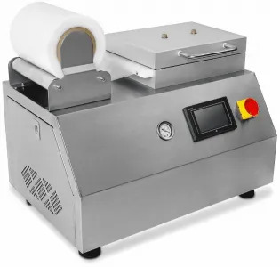 Ручной вакуумный пищевой скин-упаковщик HLV-240VST (глубина лотка 55 мм) – купить по цене завода