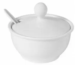 Купить соусник cameo imperial white с крышкой с ложкой h9cm d7,7см 120мл 210-35 – цена от завода, доставка до двери | RuOborudovanie.ru