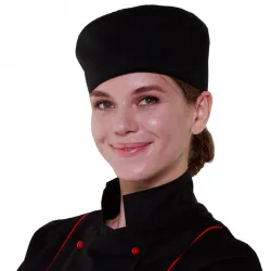 Купить шапочка повара таблетка чёрная [00400] – цена от завода, доставка до двери | RuOborudovanie.ru