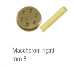 Пресс-форма Sirman Maccheroni Rigati 8 ММ для аппарата Sirman Sinfonia 28184077 – купить в RuOborudovanie.ru с доставкой до двери Пресс-форма Sirman Maccheroni Rigati 8 ММ для аппарата Sirman Sinfonia 28184077