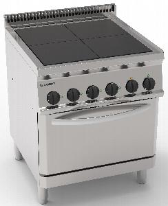 Плита 4 конфорочная 700 серии Tecnoinox Pfu70V7 616097