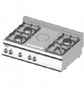 Плита комбинированная 700 серии Tecnoinox Pcp105G7 613005 газ