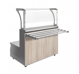 Мармит первых блюд Luxstahl МПН-1200 под электр.супницы (Цвет фасада H1277 Акация Лэйкленд свет)