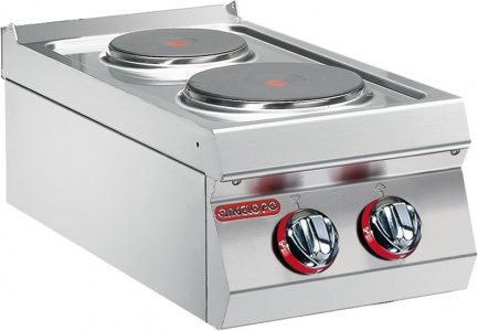 Плита электрическая с 2 конфорками Angelo Po 0G0PE1 настольная