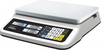 Весы торговые Cas PR-15B (LCD, II) (15кг, 2/5г) электронные – купить по цене завода